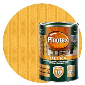 Влагостойкая лазурь для дерева Pinotex Ultra Сосна (9л)